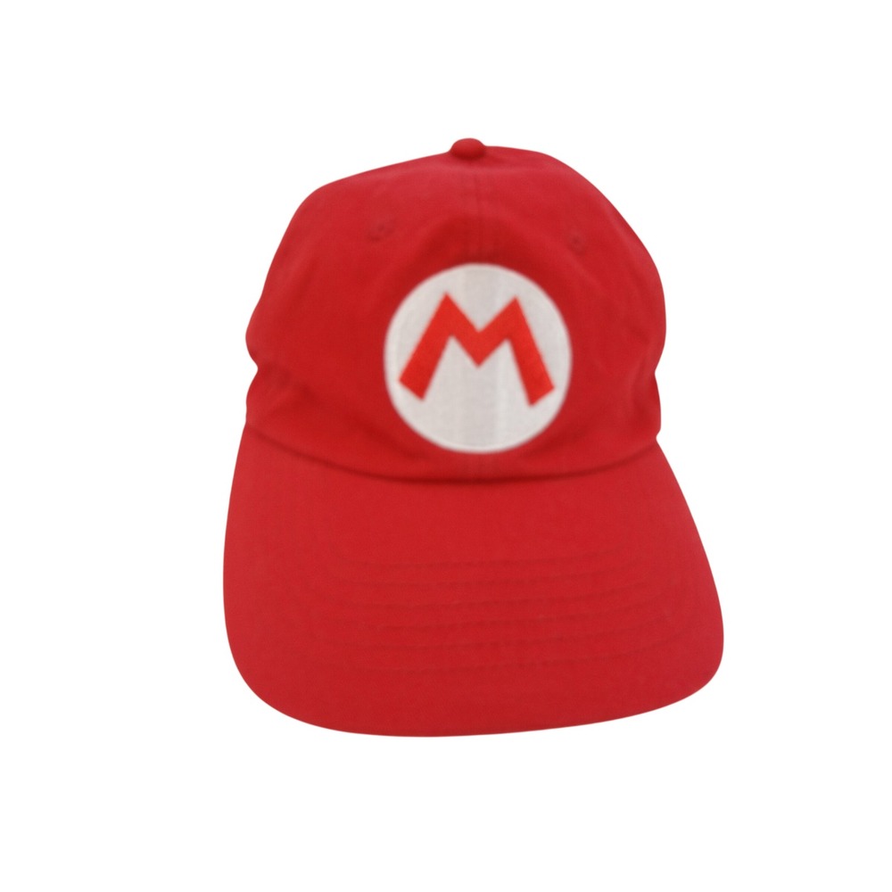Nintendo Super Mario Baseball Cap OSFM Red Excellent Embroidered Logo Hat